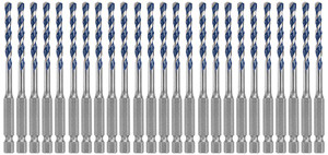 Bosch HCBG03B25T 25 pc. 3/16 In. x 4 In. BlueGranite Turbo Carbide Hammer Drill Bits