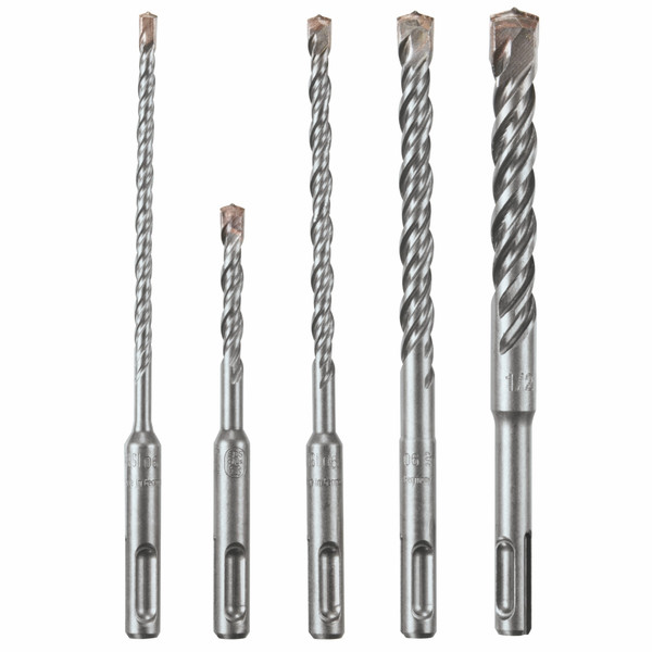 Bosch HCK005 5 Pc. SDS-plus Bulldog Rotary Hammer Bit Set