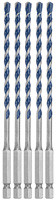 Bosch HCBG0405T 5 pc. 3/16 In. x 6 In. BlueGranite Turbo Carbide Hammer Drill Bits