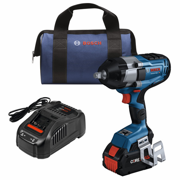 Bosch GDS18V-740CB14 PROFACTOR 18V Connected 1/2 In. Impact Wrench Kit with Friction Ring and (1) CORE18V 8 Ah High Power Battery