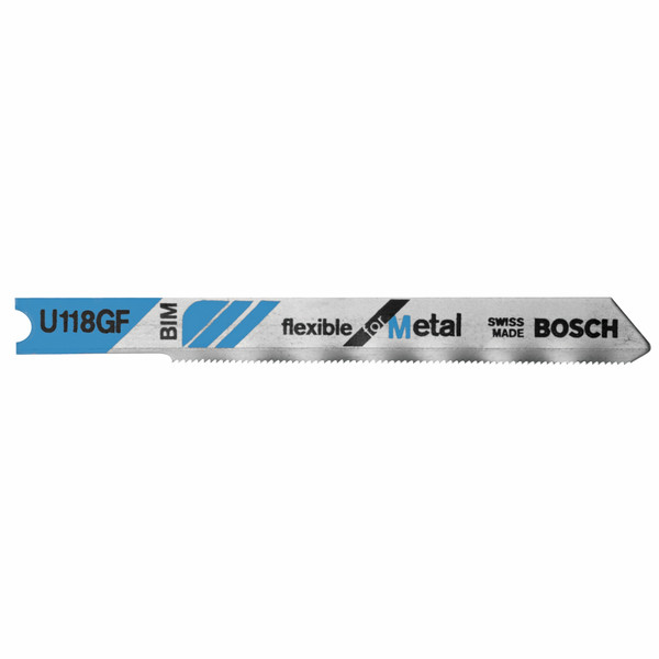 Bosch U118GF 5 pc. 2-3/4 In. 36 TPI Flexible for Metal U-Shank Jig Saw Blades