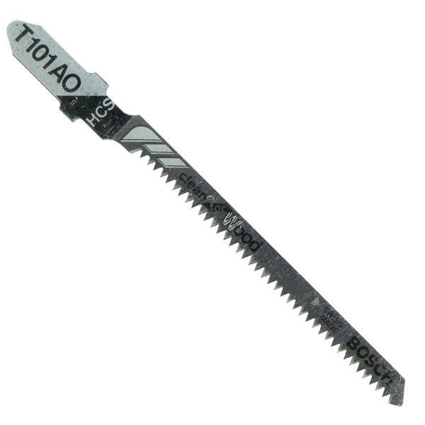 Bosch T101AO100 100 pc. 3-1/4 In. 20 TPI Clean for Wood T-Shank Jig Saw Blades
