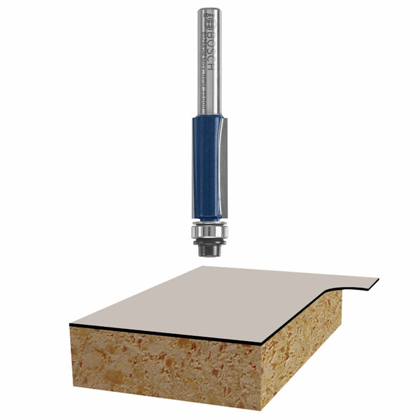 Bosch 85268SM 3/8 In. x 2-5/8 In. Carbide-Tipped 2-Flute Flush and Bevel Laminate Trim Bit