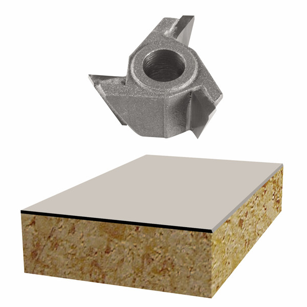 Bosch 85511M 22° x 3/8 In. Carbide Tipped 3-Flute Bevel Trim Replacement Cutter Bit