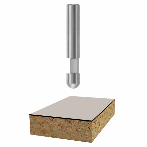 Bosch 85285 1/4 In. x 1/4 In. Solid Carbide 1-Flute Flush Trim Bit