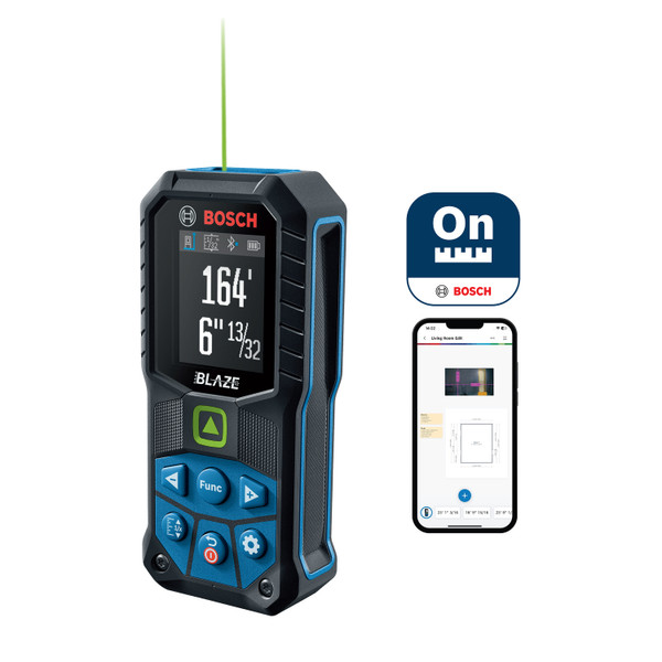 Bosch GLM165-27CG BLAZE Connected Green-Beam 165 Ft. Laser Measure