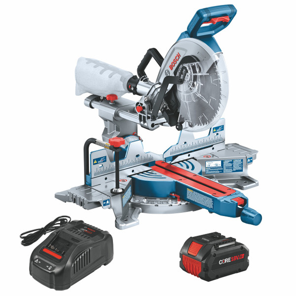 Bosch GCM18V-10SDN14 PROFACTOR 18V 10 In. Dual-Bevel Slide Miter Saw Kit with (1) CORE18V 8 Ah High Power Battery