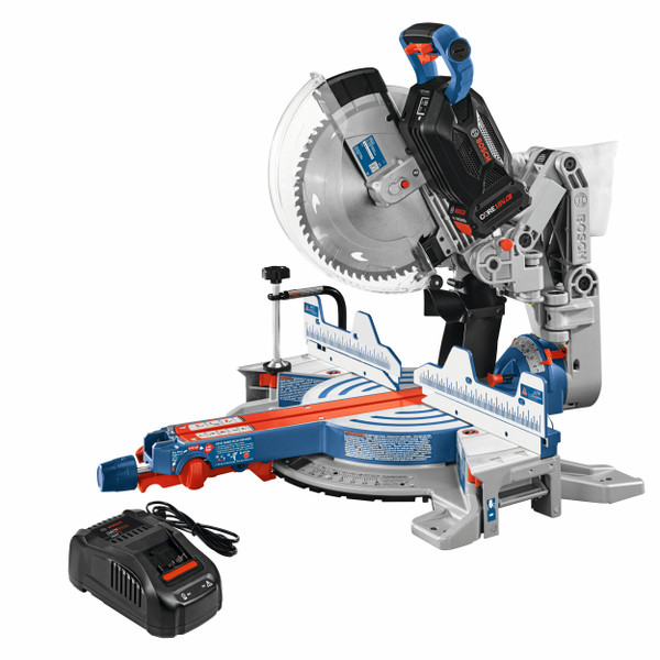 Bosch GCM18V-12GDCN14 PROFACTOR 18V 12 In. Dual-Bevel Glide Miter Saw Kit with (1) CORE18V 8 Ah High Power Battery