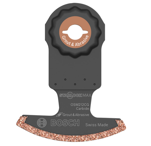 Bosch OSM212CG 2-1/2 In. StarlockMax Oscillating Multi Tool Carbide Grit Segmented Saw Blade