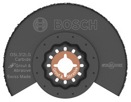 Bosch OSL312LG 3-1/2 In. Starlock Oscillating Multi Tool Carbide Grit Grout Blade