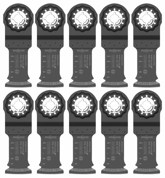Bosch OSL114F-10 1-1/4 In. Starlock Oscillating Multi Tool Bi-Metal Plunge Cut Blade 10 pk.