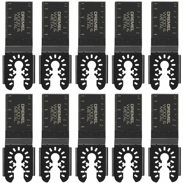 Dremel MM482XU Dremel Universal 1-1/4" Bi-Metal Oscillating Wood/Metal Blade (10-Pack)