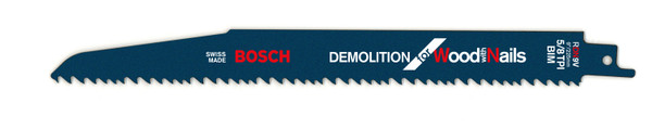 Bosch RDN9V-10B 10 pc. 9 In. 5/8 TPI Reciprocating Saw Blades for Wood/Nail Demolition (Bulk Pack)