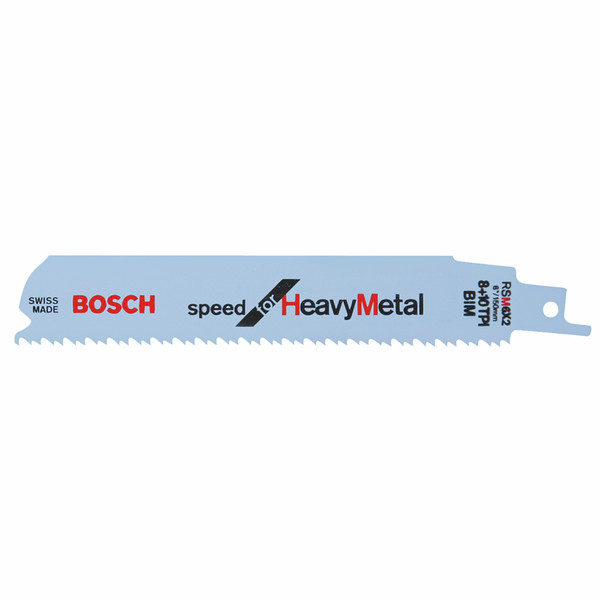 Bosch RSM6X2-25B 6 In. 8+10 2 x 2 TPI Speed for Heavy Metal Reciprocating Saw Blade - Bulk