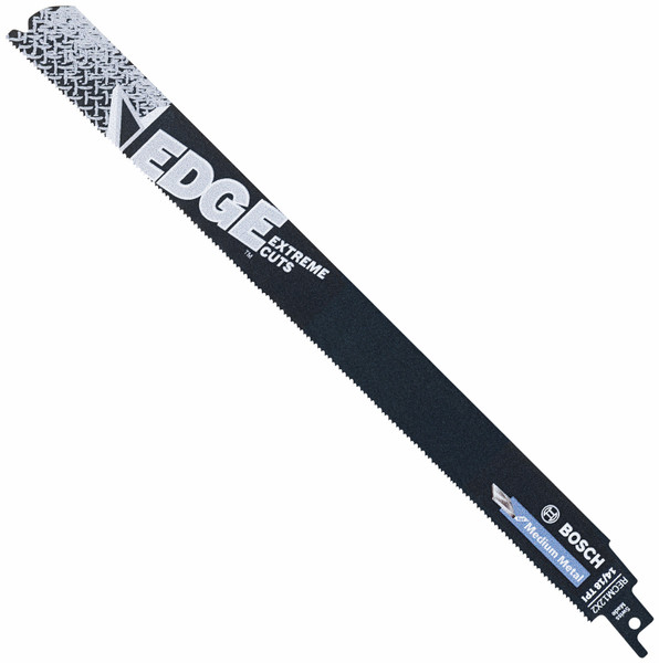 Bosch RECM12X2-25B 25 pc. 12 In. 14/18 TPI Edge Reciprocating Saw Blades for Medium Metal (Bulk Pack)