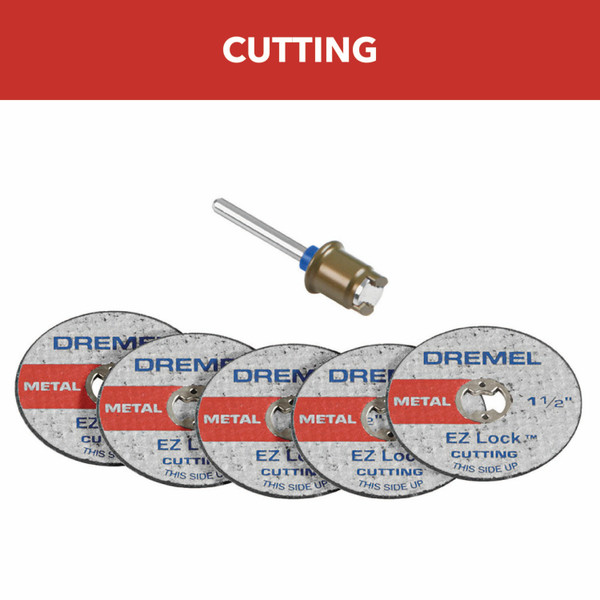 Dremel EZ406-02 1-1/2 In. (3.2 mm) EZ Lock Cut-Off Wheel Starter Kit