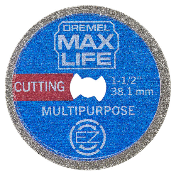 Dremel EZ545HP EZ Lock Max Life1-1/2" (38.1mm) High Performance Diamond Wheel, 1 Cutting Wheel