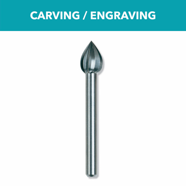 Dremel 121 1/4 In. (6.4 mm) Carving Bit