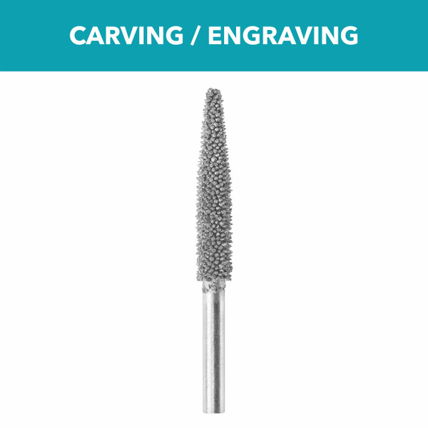 Dremel 9931 1/4 In. Structured Tungsten Carbide Carving Bit