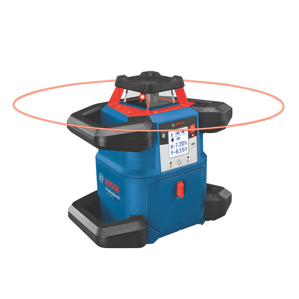 Bosch GRL4000-80CH 18V REVOLVE4000 Connected Self-Leveling Horizontal Rotary Laser Kit with (1) CORE18V 4 Ah Advanced Power Battery