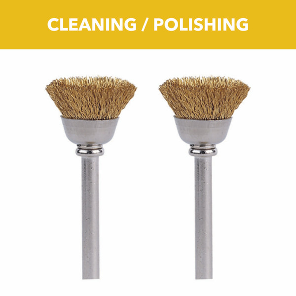 Dremel 536-02 1/2 In. Brass Brushes