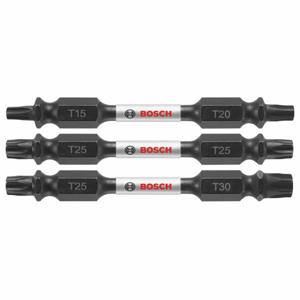 Bosch ITDETV2503 3 pc. Impact Tough 2.5 In. Torx Double-Ended Bit Set