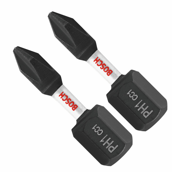 Bosch ITDPH1102 2 pc. Driven 1 In. Impact Phillips #1 Insert Bits
