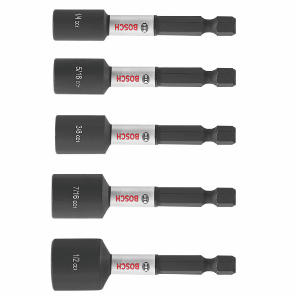 Bosch ITDNSV205 5 pc. Driven 2-9/16 In. Impact Nutsetter Set