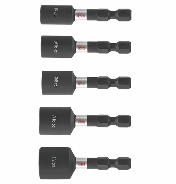 Bosch ITDNSV105 5 pc. Driven 1-7/8 In. Impact Nutsetter Set