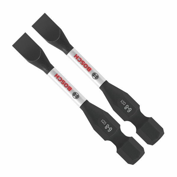 Bosch ITDSL68202 2 pc. Driven 2 In.. Impact Slotted #6-8 Power Bits