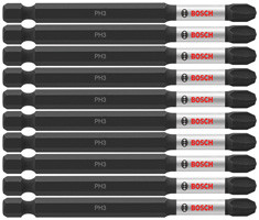 Bosch ITPH335B 10 pc. Impact Tough 3.5 In. Phillips #3 Power Bits (Bulk Pack)