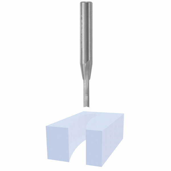 Bosch 86007M 1/8 In. x 1/2 In. Solid Carbide 2-Flute O-Flute Bit