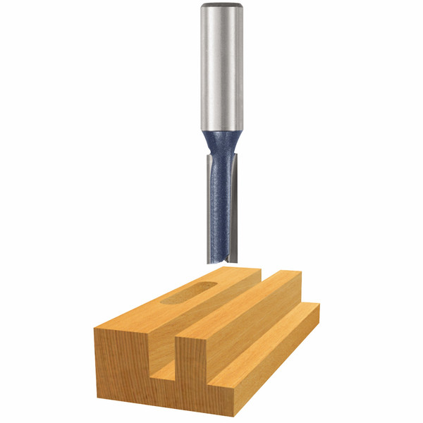 Bosch 85460M 1/4 In. x 3/4 In. Carbide Tipped 2-Flute Straight Bit