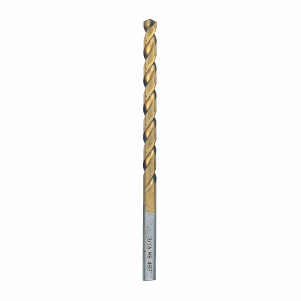Bosch TI2139 3/16 In. x 3-1/2 In. Titanium Nitride Coated Drill Bit