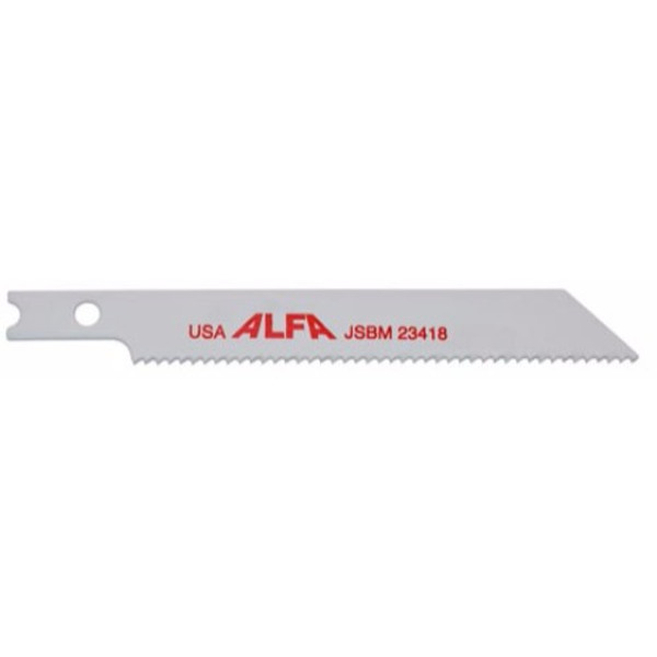Alfa Tools JSBM408P Bi-Metal 4" 8 T-Shank Jig Saw Blade 5 Per Tube