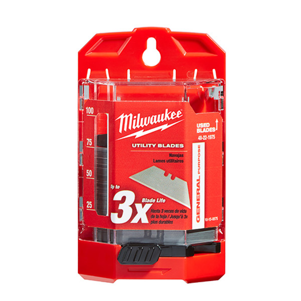 Milwaukee 48-22-1975 75 PC General Purpose Utility Blades w/ Dispenser
