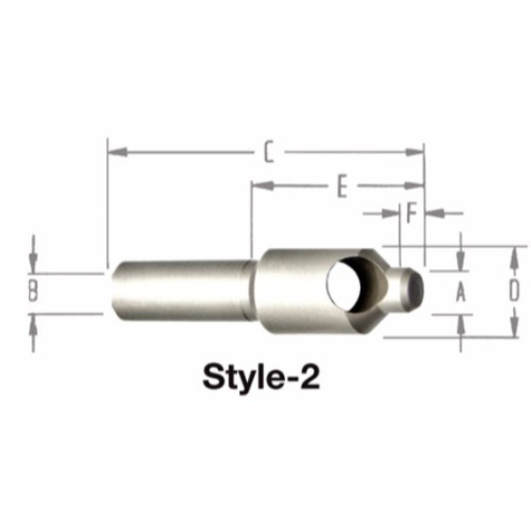 Alfa Tools CD98728 1/2 x 33/64 x 1/2 USA Countersink & Deburring Tool