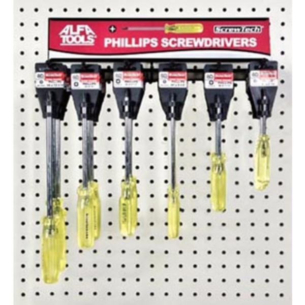 Alfa Tools #2 X 3-1/4 STUB PHILLIPS SCREWDRIVER, Pack of 6