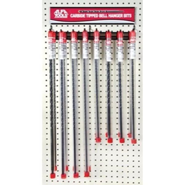 Alfa Tools 16 PC CARBIDE TIPPED BELLHANGER DISPLAY