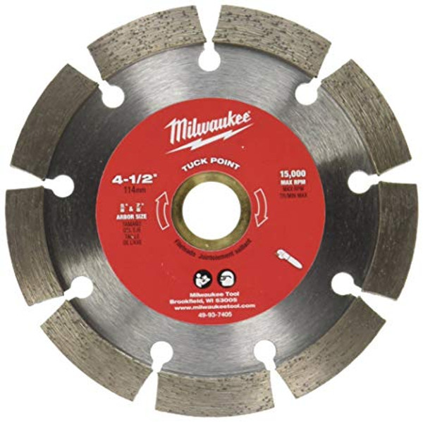 Milwaukee I 4 1/2" TUCK POINT SEGMENTED