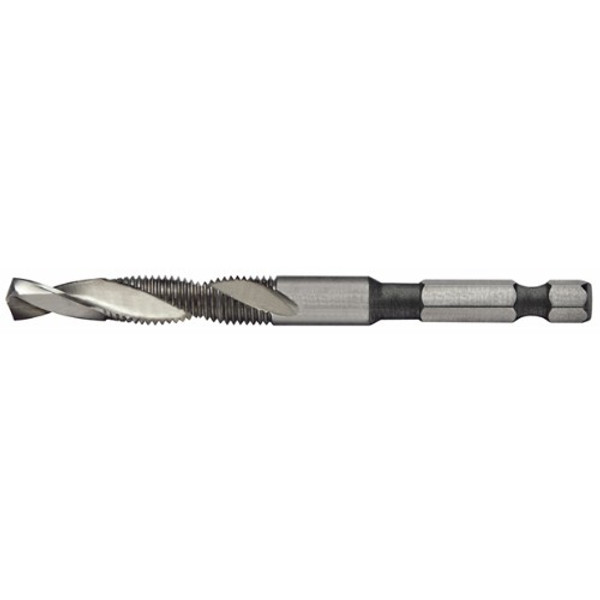 Alfa Tools DTML66104 8-32 HSS Combination Drill Tap 1/4 Hex Shank