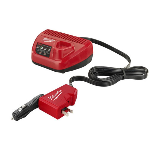 Milwaukee 2510-20 M12 Lithium-Ion AC/DC Wall and Vehicle Charger