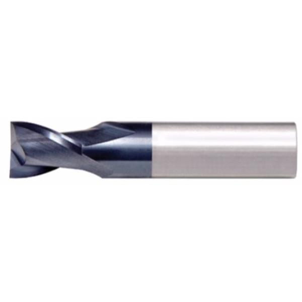 Alfa Tools SCS61351AL 1/2 x 1/2 Single End 2 Flute Center Cutting Altin Carbide End Mill