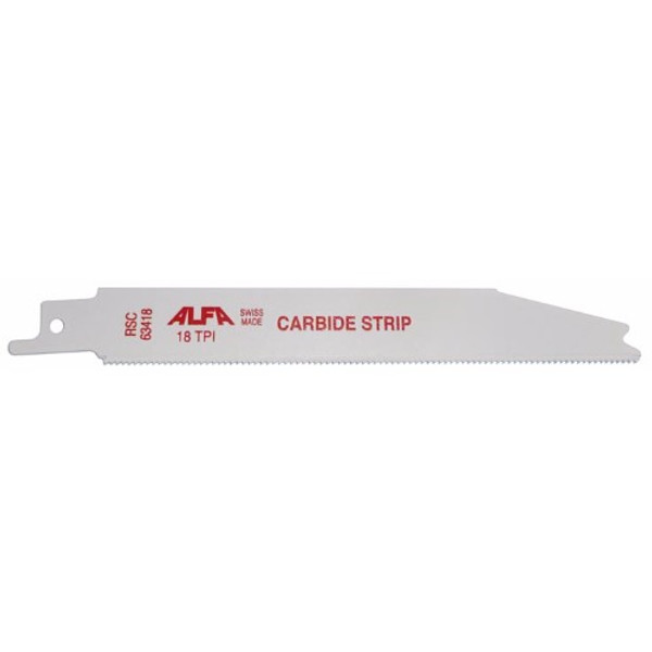 Alfa Tools 6" 18TPI CARBIDE STRIP RECIPROCATING SAW BLADE