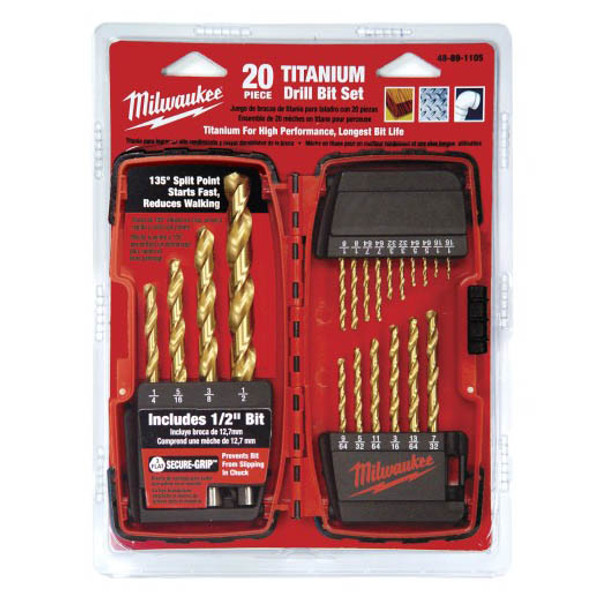 Milwaukee I BIT DRILL TITANIUM SET 20PC