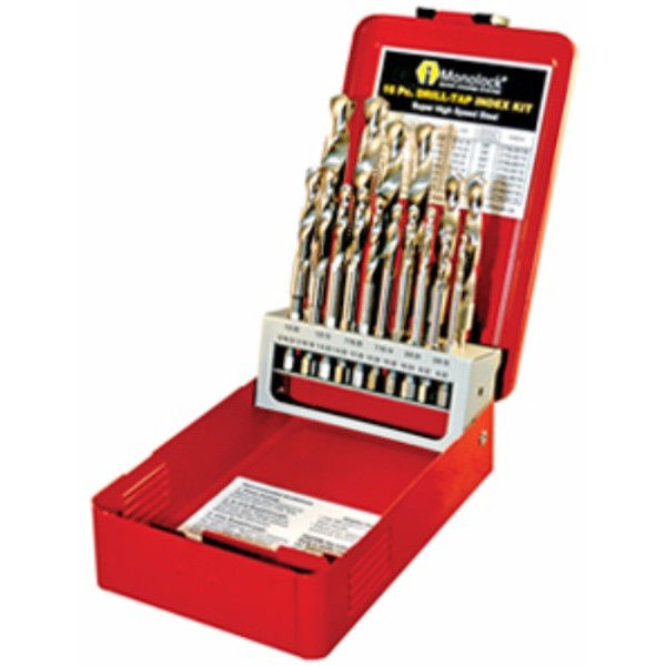 Alfa Tools 16 PC COMBINED DRILL-TAP BIT SET