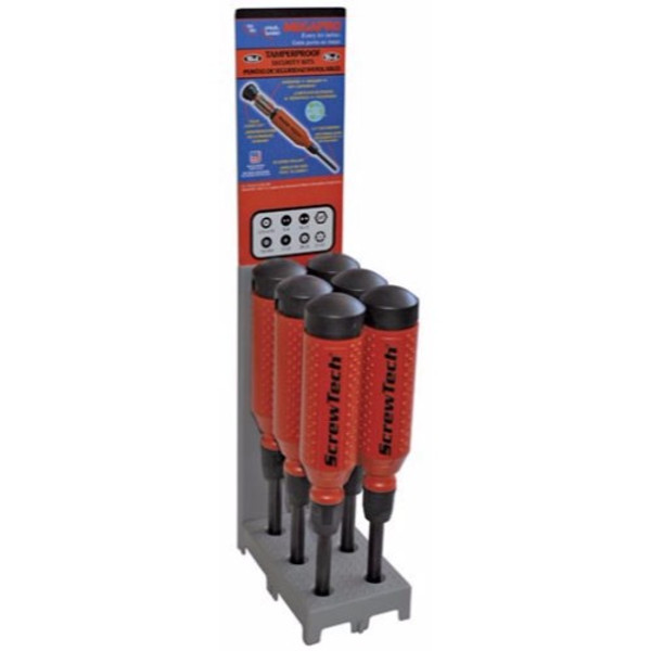 Alfa Tools 15IN1 QUICK CHANGE TAMPERPROOF DRIVER 6POUCHED DISPLAY