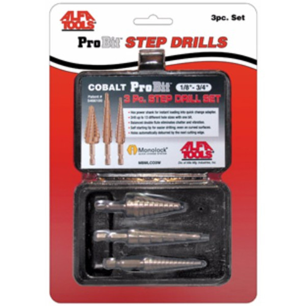 Alfa Tools 3 PC . HEX SHANK COBALT PROBIT CARDED