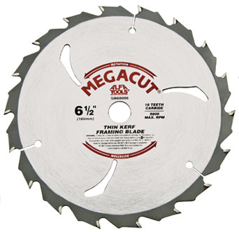 Alfa Tools SB68007 7-1/4 x 18T Frame Carbide Tipped Saw Blade