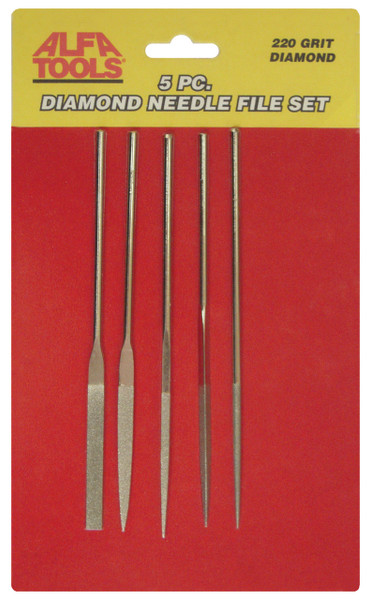 Alfa Tools I 5PC. DIAMOND NEEDLE FILE SET